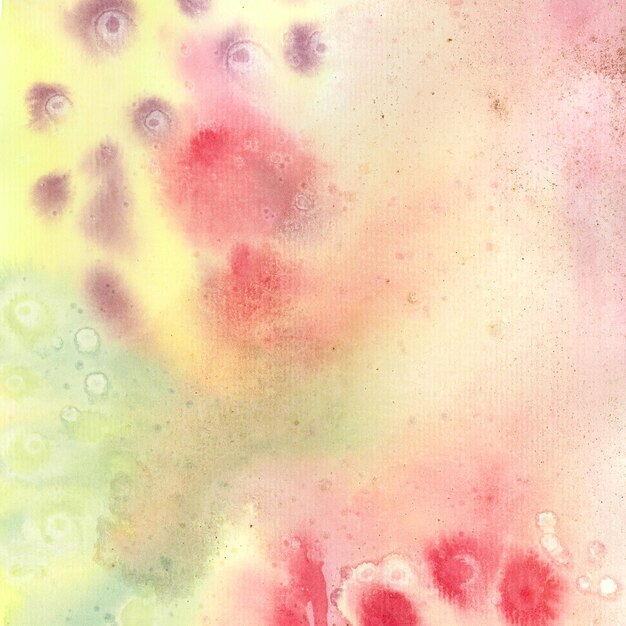 Watercolor background Red and yellow