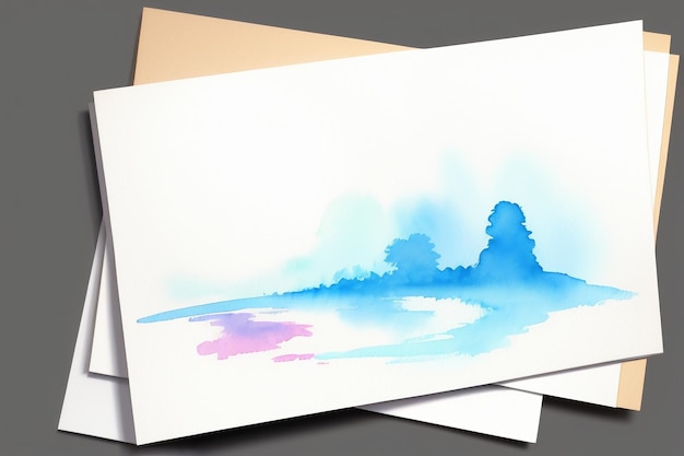 Foto acquerello sfondo splash inchiostro ombreggiatura elemento di design stile minimalista della pittura a inchiostro cinese