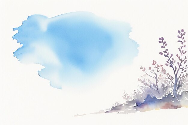 Watercolor background splash ink shading design element minimalist style of chinese ink painting