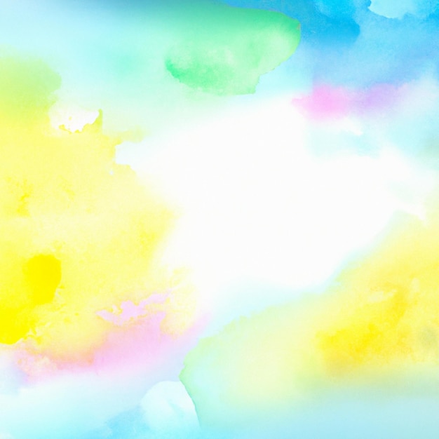 Watercolor background that says yellow and blue.