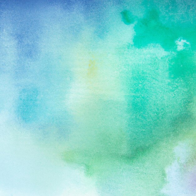 A watercolor background with a blue and green background.