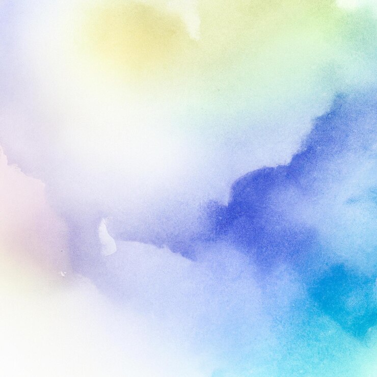 Photo 水彩色背景, 藍色和黃色.