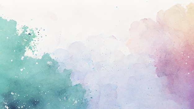 Watercolor background with a green and blue watercolor background