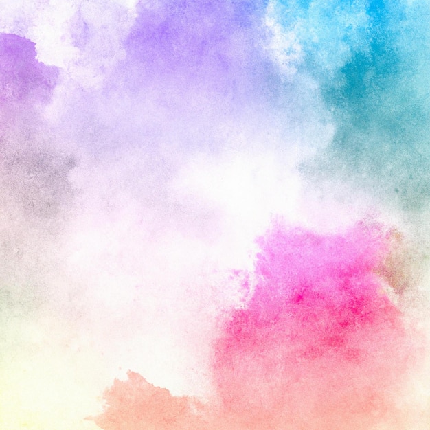 Photo a watercolor background with a pink and blue background