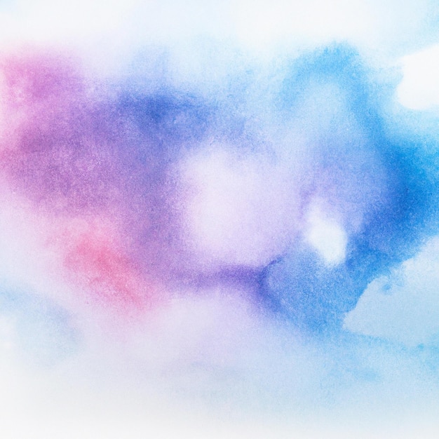 A watercolor background with a pink and blue background.