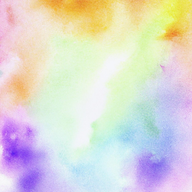 Watercolor background with a rainbow and the word love on it