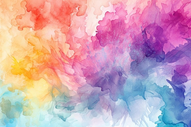 A watercolor background with splashes Generative AI