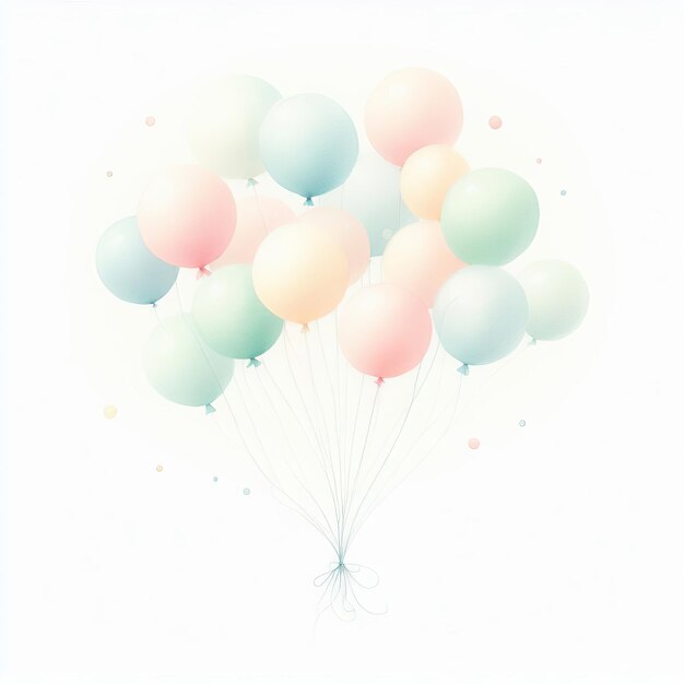 Photo watercolor balloons