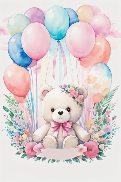 Watercolor Birthday Background