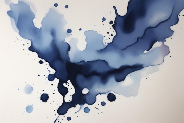 Watercolor Black Abstract Background