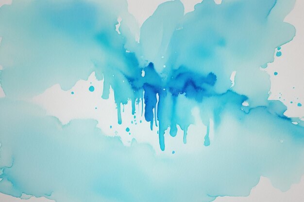 Watercolor Blue Abstract Background