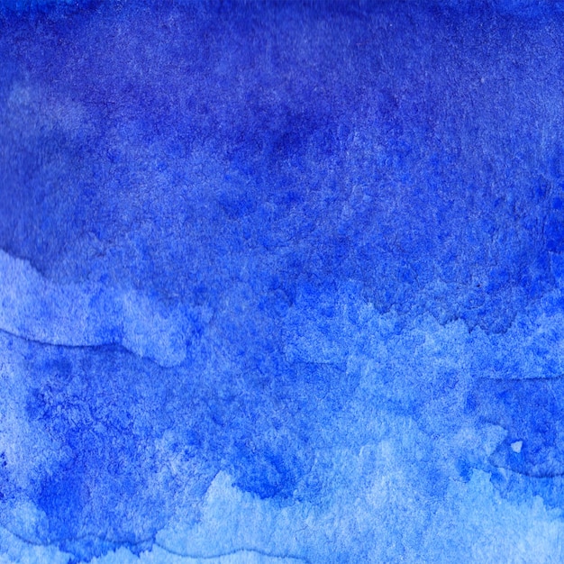 Watercolor blue sky water space galaxy abstract background