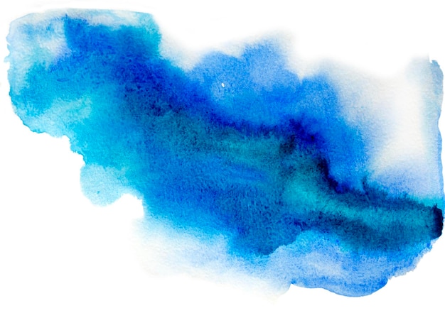 Watercolor blue splash artwork background