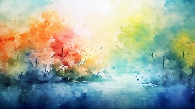 Watercolor Blurs background