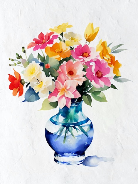 Watercolor Bouquet Painting Artistic Illustration