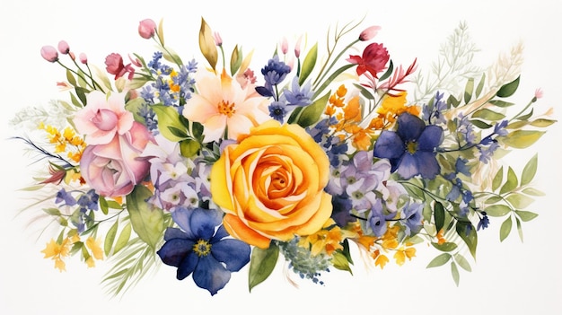 Watercolor bouquets