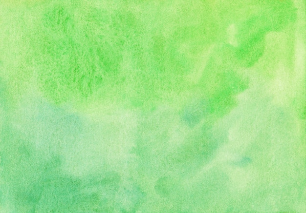 Watercolor bright green background