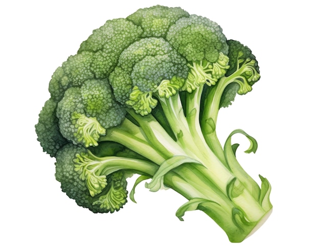 Watercolor Broccoli