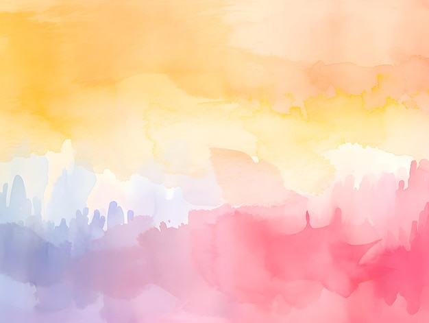 Watercolor brush strokes on background clip art in the style of light random colors