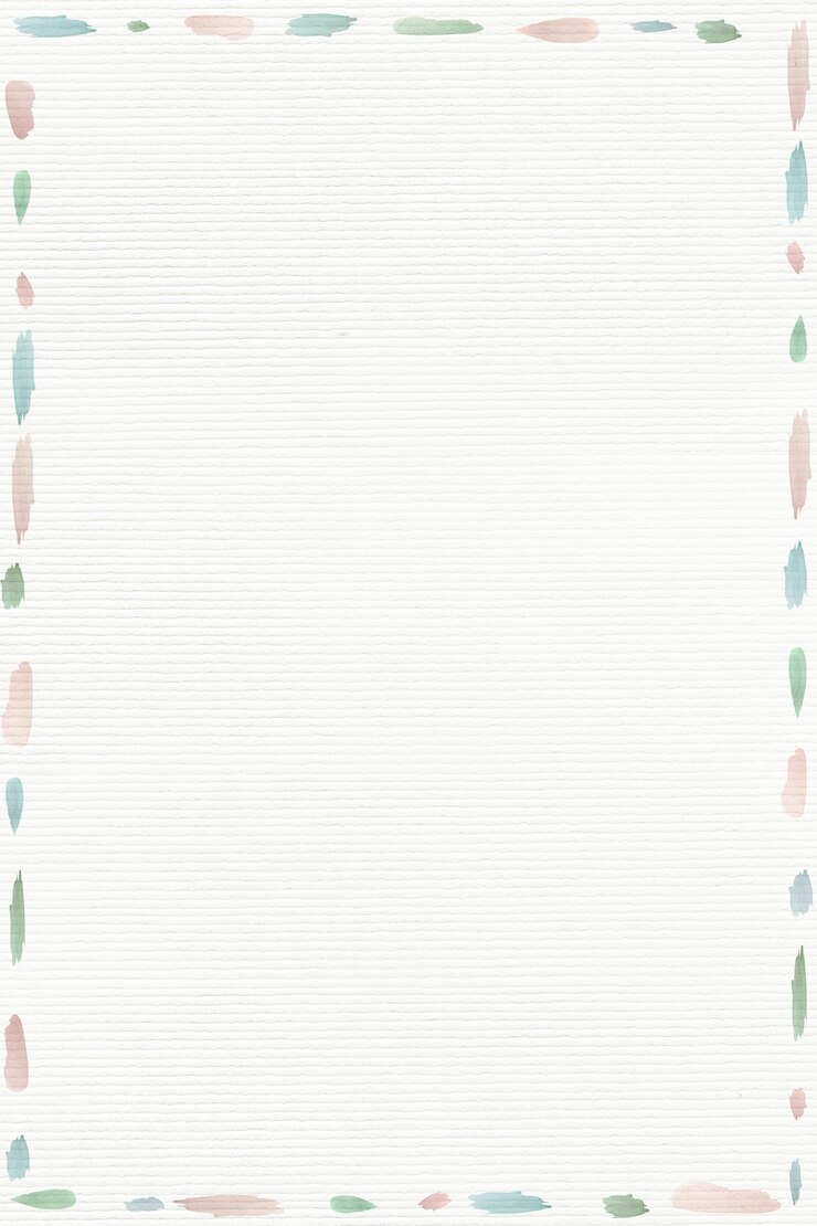 Photo watercolor brush strokes frame on paper background