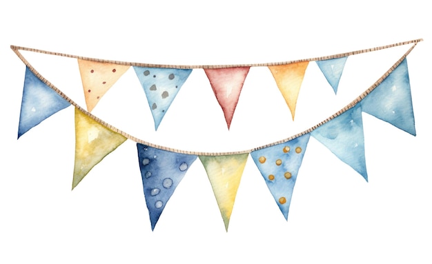 Watercolor Bunting