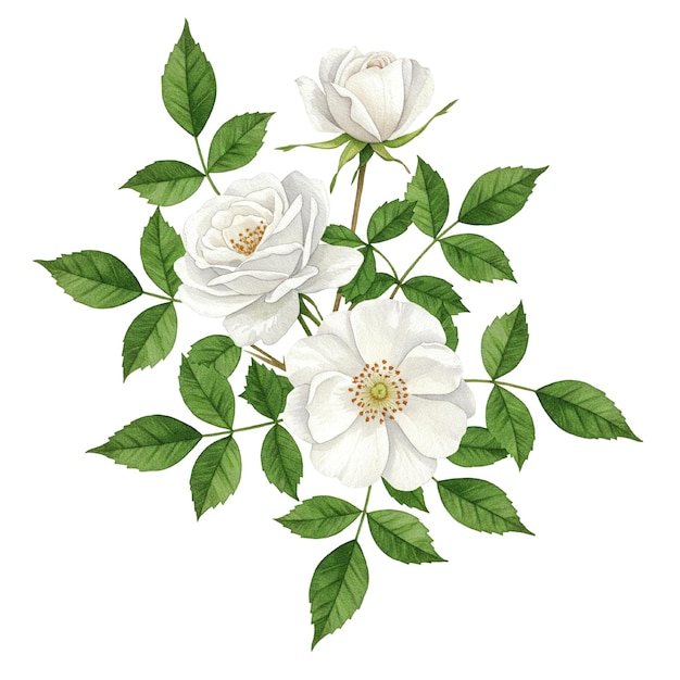 수채화 덤불 클리파트