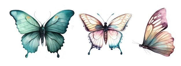 Watercolor butterfly Generative AI