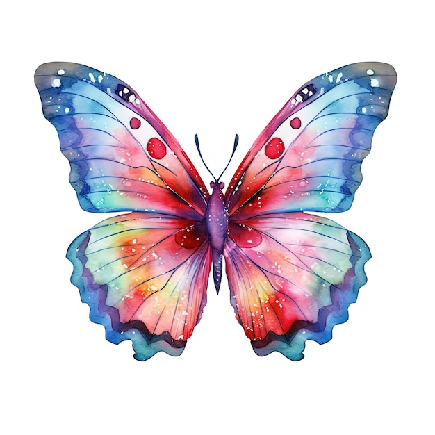 Watercolor butterfly Illustration AI GenerativexA