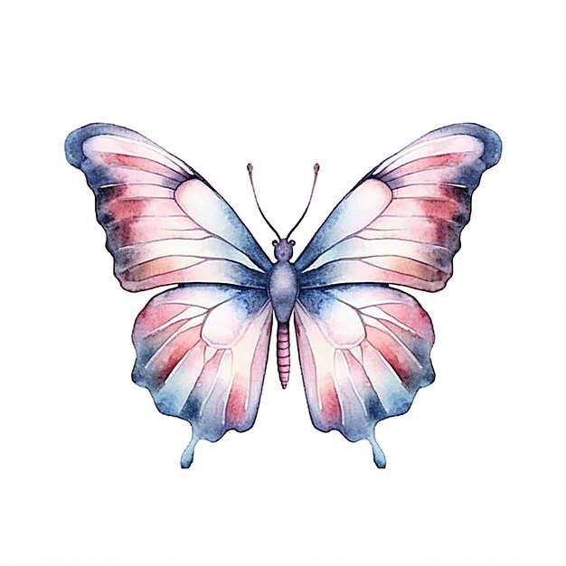 Photo watercolor butterfly isolated on white background