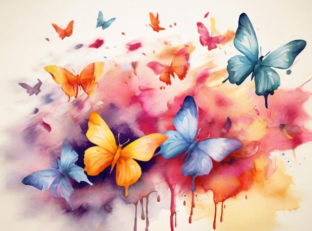 Watercolor butterfly