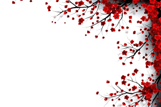 Foto acquerello fiore di ciliegio fiore di fiore sfondo fiori decorazione disboscamento invito modello