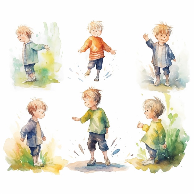 Watercolor Childrens Illustration