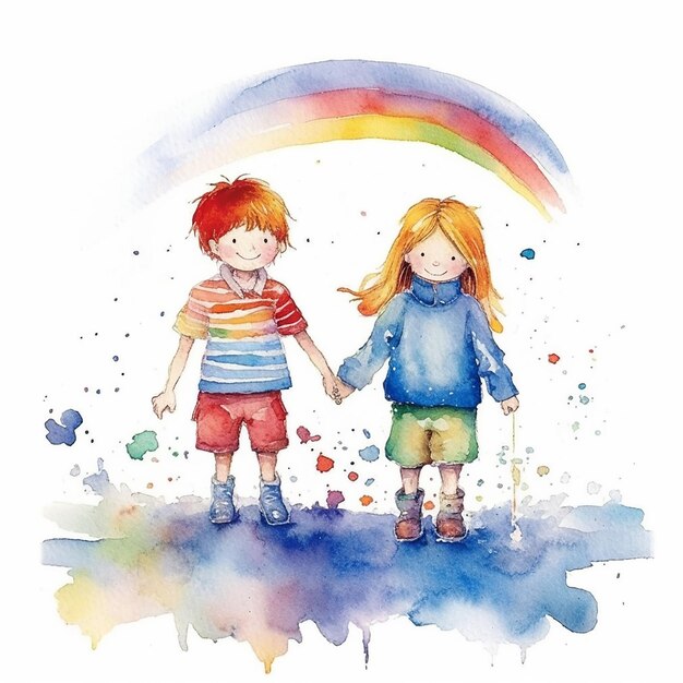 Watercolor Childrens Illustration