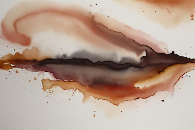 Watercolor Chocolate Abstract Background