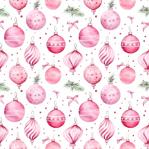 Photo watercolor christmas seampless pattern perfect as digital paper wrapping paper fabric wallpaper scrapbooking