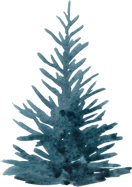 Watercolor Christmas tree