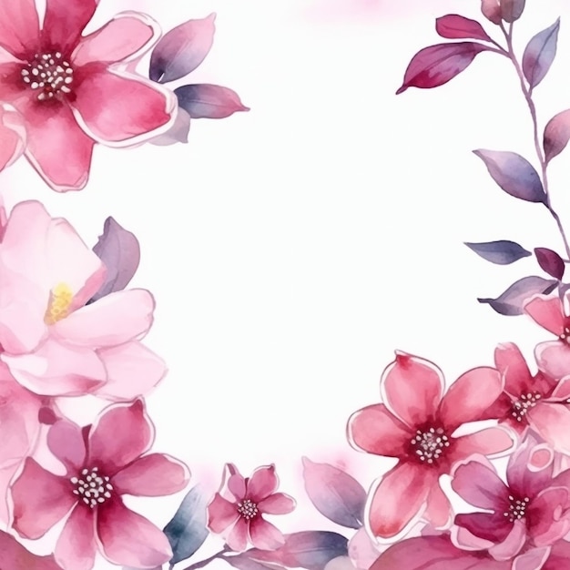 흰색 배경 청첩장에 고립 된 수채화 다채로운 꽃 꽃다발
