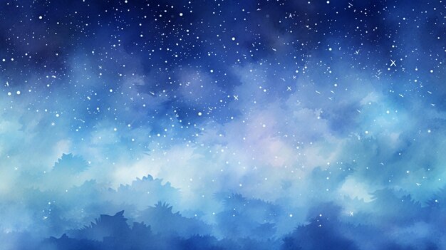 Photo watercolor constellations background