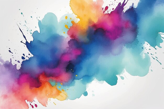 Watercolor copy space dual colored paint texture