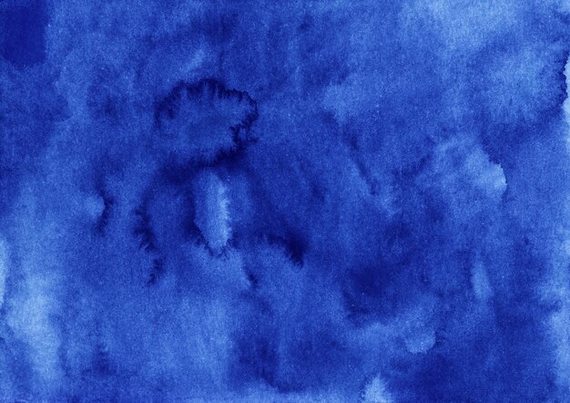 Watercolor dark blue background. Stains on paper.