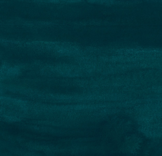 Watercolor dark grunge teal green background painting