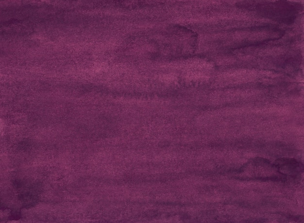 Watercolor dark purple wine color background painting. Old watercolor deep purple-pink . Vintage hand painted texture.