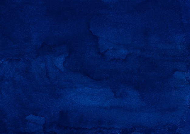水彩の深い青色の背景テクスチャ