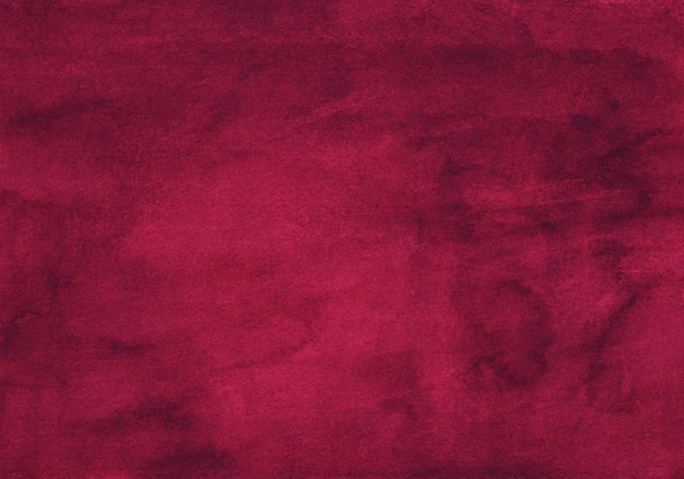 Watercolor deep crimson background painting