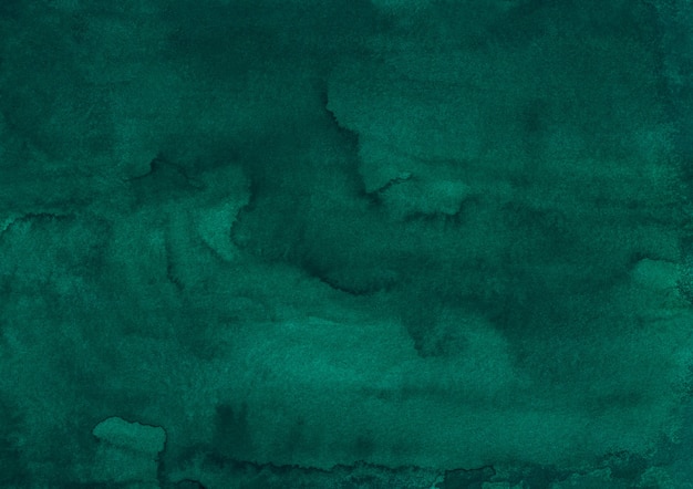 Photo watercolor deep green liquid background