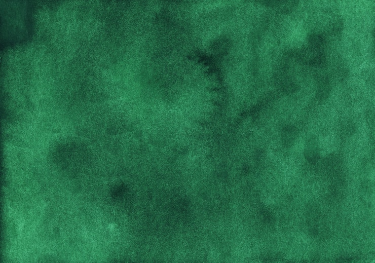 Photo watercolor deep green old background painting. hand painted texture