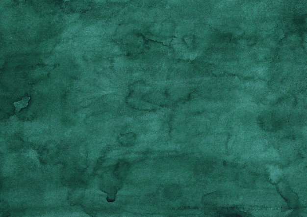 Watercolor deep sea green background painting