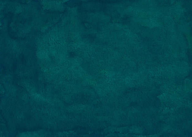 Watercolor deep sea green background texture