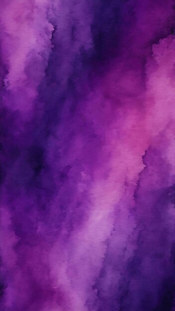 Watercolor deep violet background texture watercolour abstract dark purple backdrop