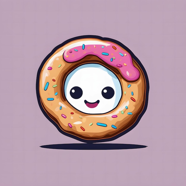 Foto donut ad acquerello